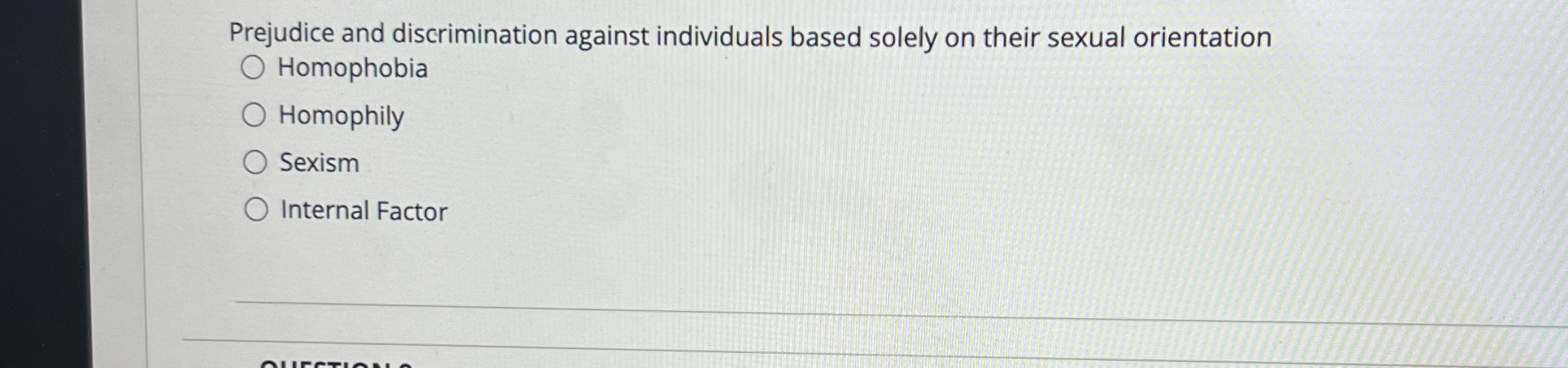 Solved Prejudice and discrimination against individuals | Chegg.com
