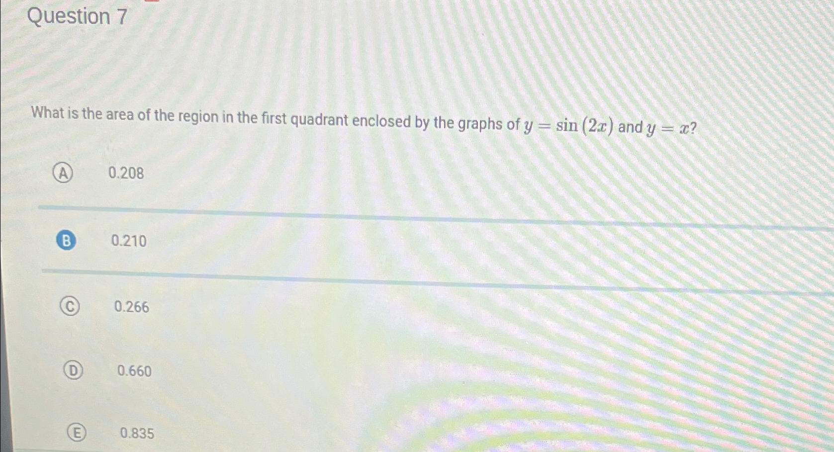 Solved Question 7What is the area of the region in the first | Chegg.com