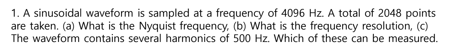 Solved A sinusoidal waveform is sampled at a frequency of | Chegg.com