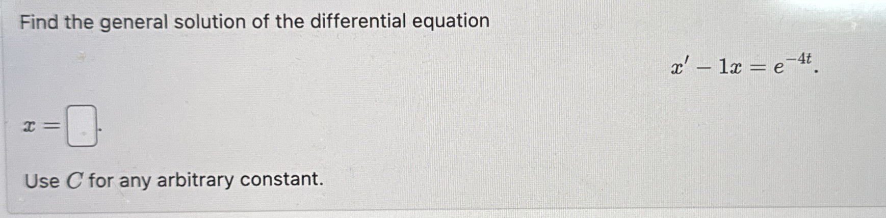 Solved Find the general solution of the differential | Chegg.com