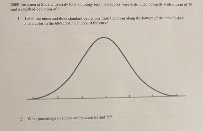 solved-2000-freshmen-at-state-university-took-a-biology-chegg