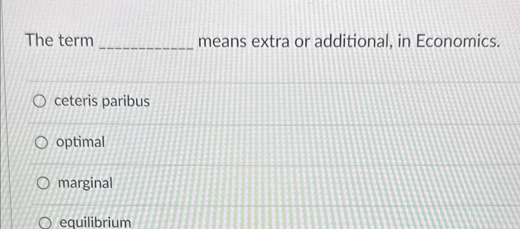Solved The term means extra or additional, in | Chegg.com
