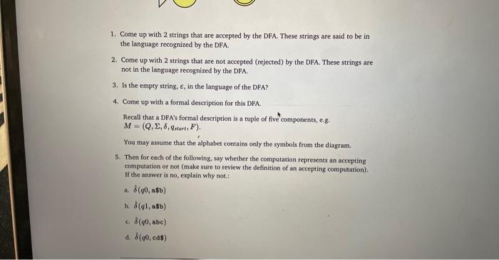 Solved 1 Equivalent DFA And NFA Two Machines Are Equivalent | Chegg.com