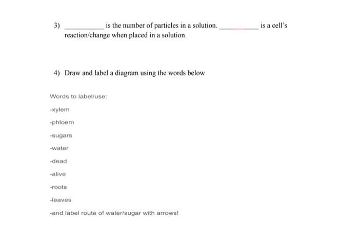 Solved 3) is the number of particles in a solution. is a | Chegg.com