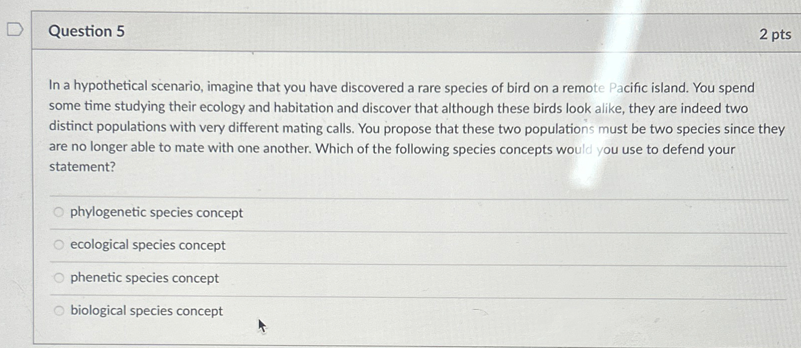 Solved Question 52ptsIn a hypothetical scenario, imagine | Chegg.com