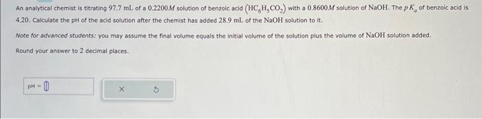 calculating the ph of a strong base solution aleks