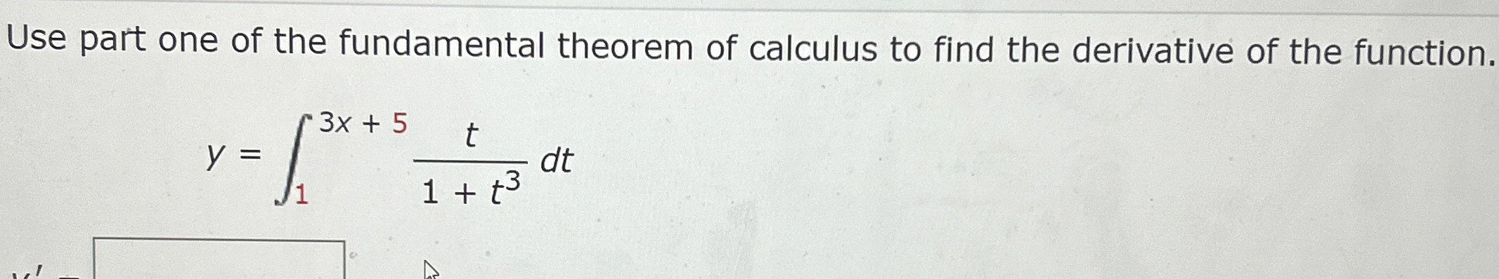 Use pait one of the fundamental theorem of calculus | Chegg.com