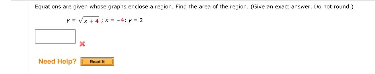 Solved Equations Are Given Whose Graphs Enclose A Region