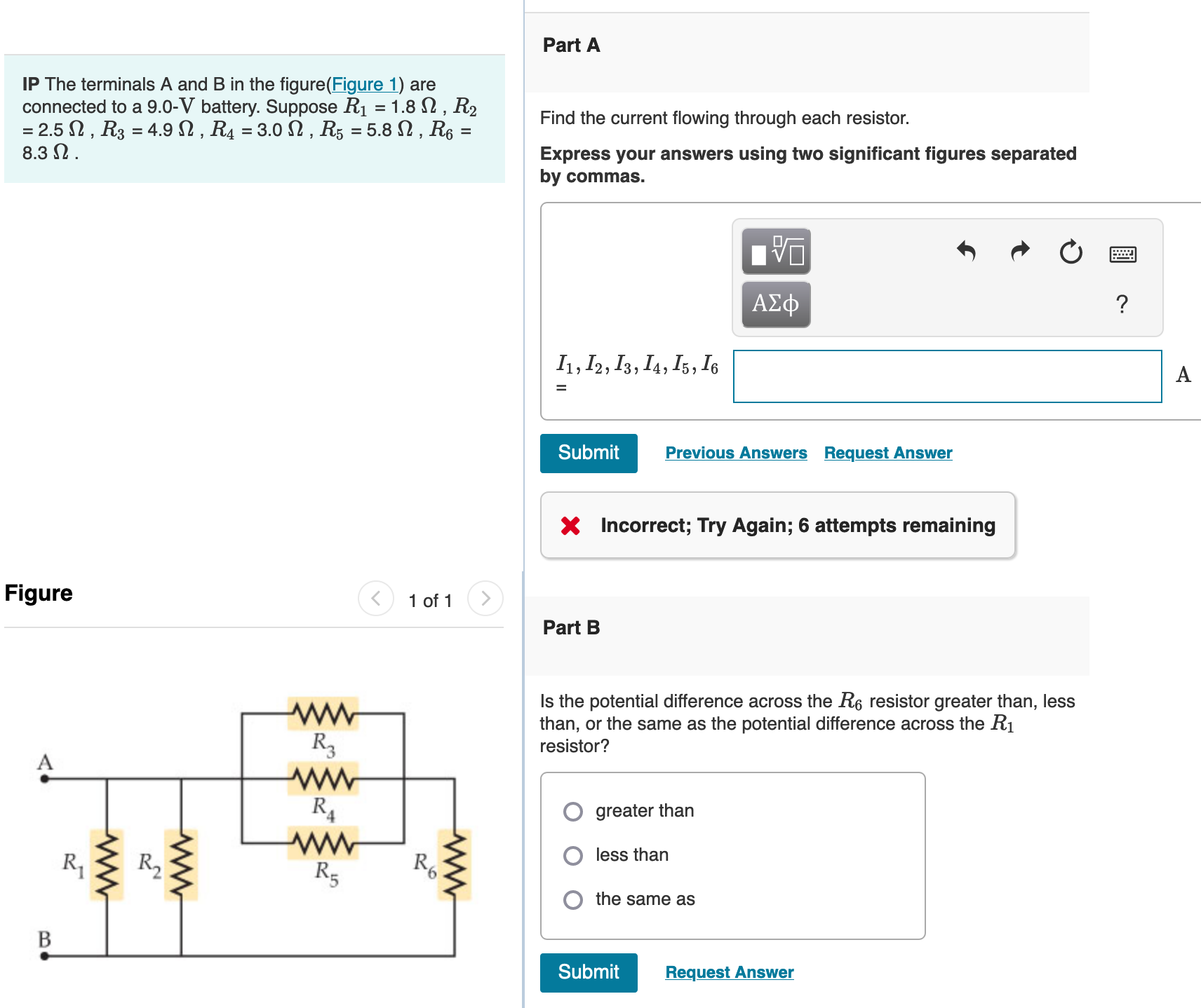 Solved Part AIP The Terminals A And B ﻿in The Figure(Figure | Chegg.com