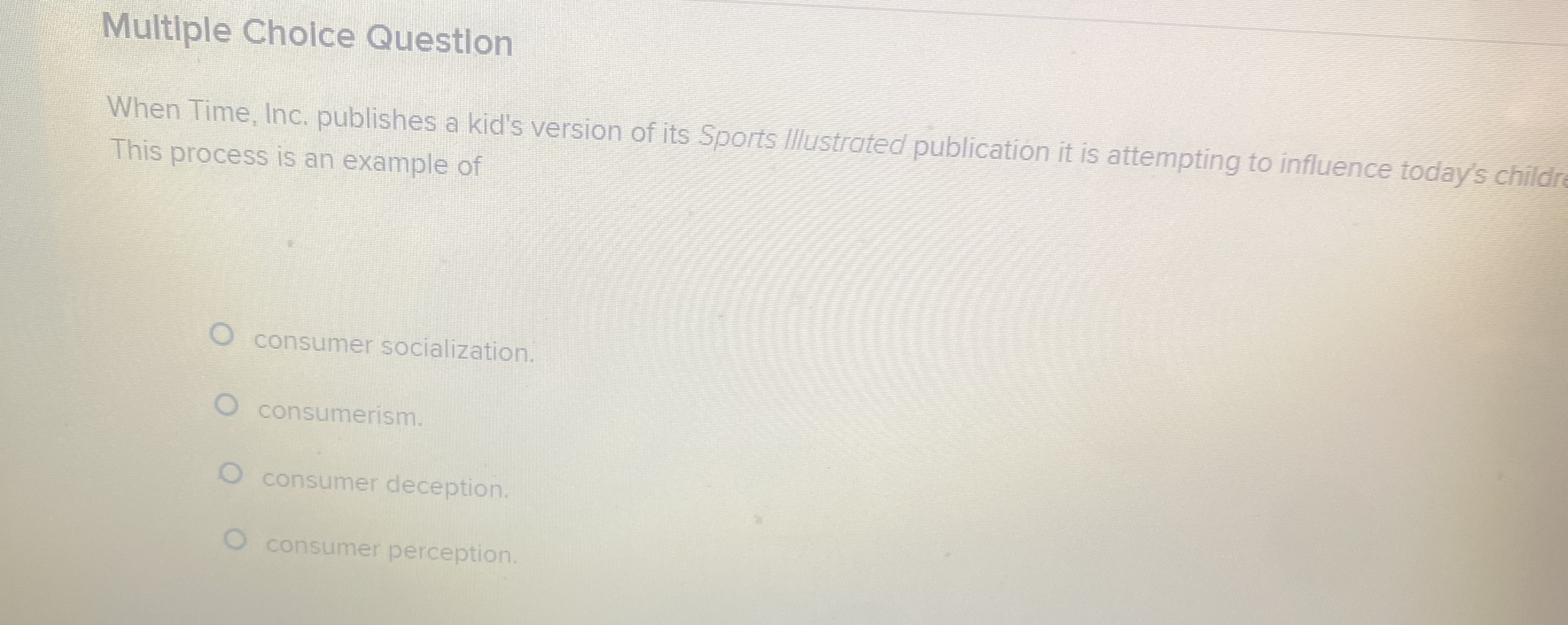 Solved Multiple Choice QuestionWhen Time, Inc. publishes a | Chegg.com