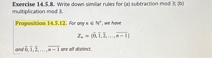 Solved Exercise 14.5.8. Write down similar rules for (a) | Chegg.com