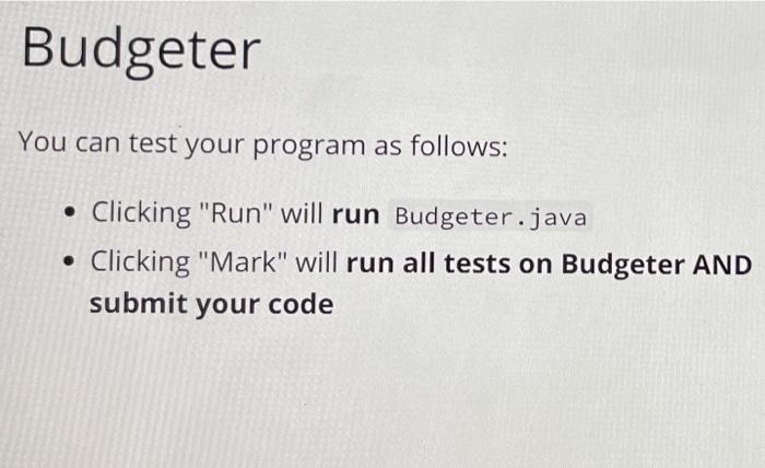 Solved can you please do the coding in java porgram for | Chegg.com