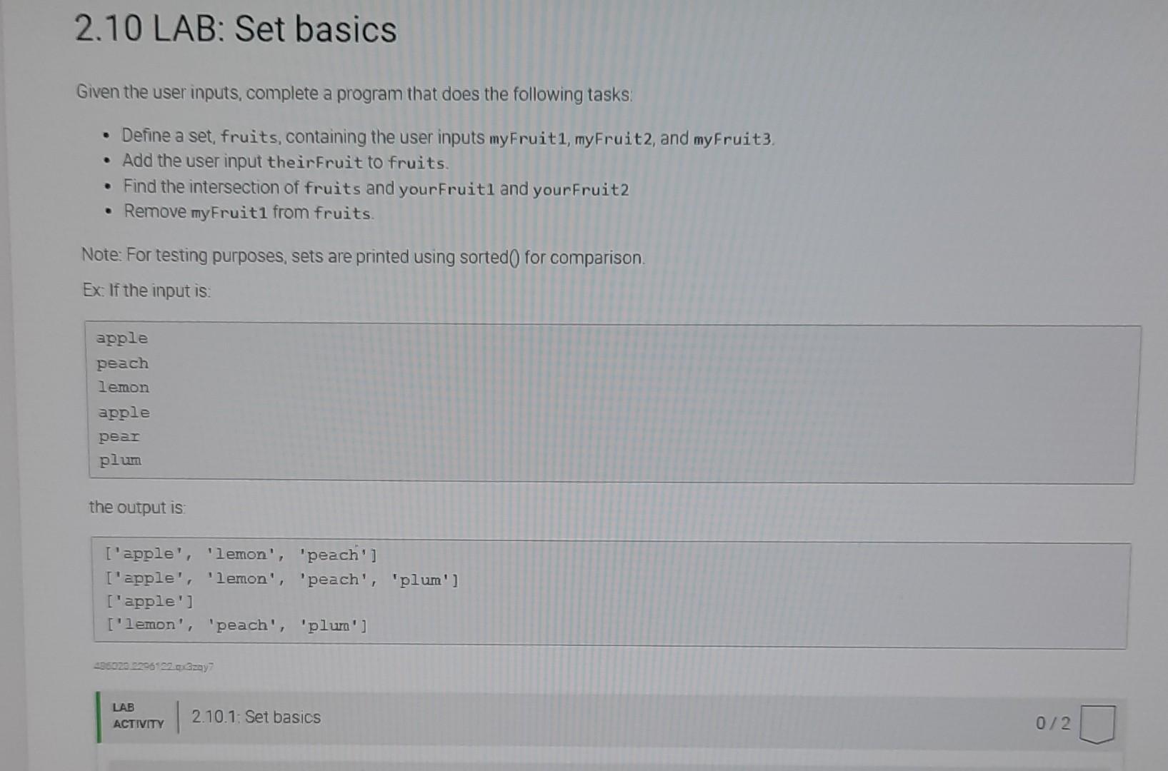 Solved Given the user inputs, complete a program that does | Chegg.com