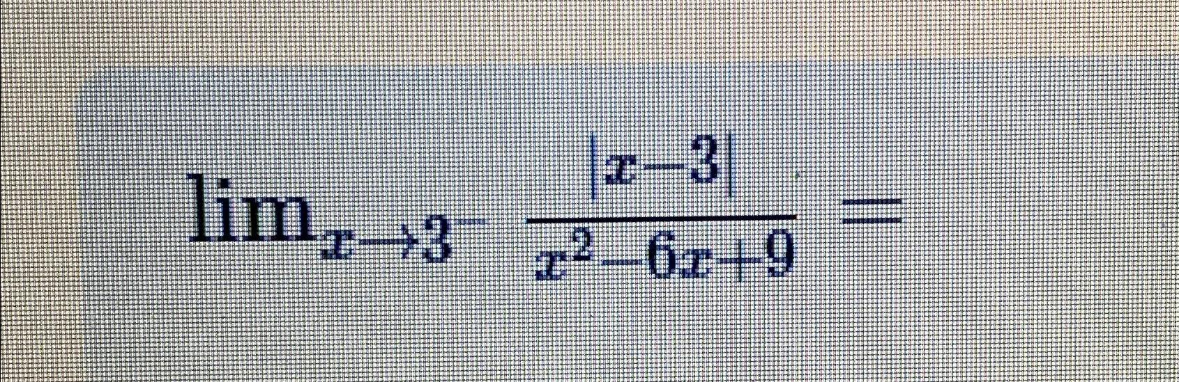 solved-limx-3-x-3-x2-6x-9-chegg