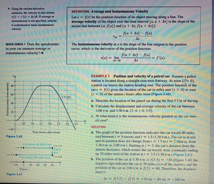 Solved 5 3.6 Derivatives as Rates of Change The theme of | Chegg.com
