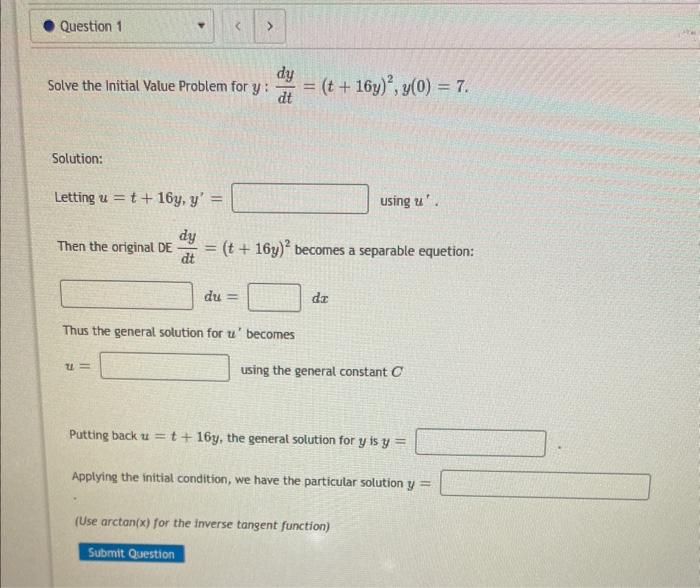 Solved Solve the Initial Value Problem for | Chegg.com