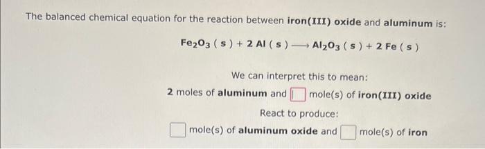 Solved Interpret The Following Equation For A Chemical