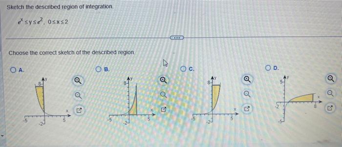 Solved Sketch the described region of integration. | Chegg.com