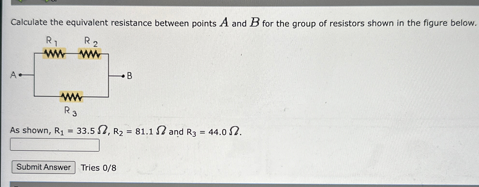 Solved Calculate the equivalent resistance between points A | Chegg.com
