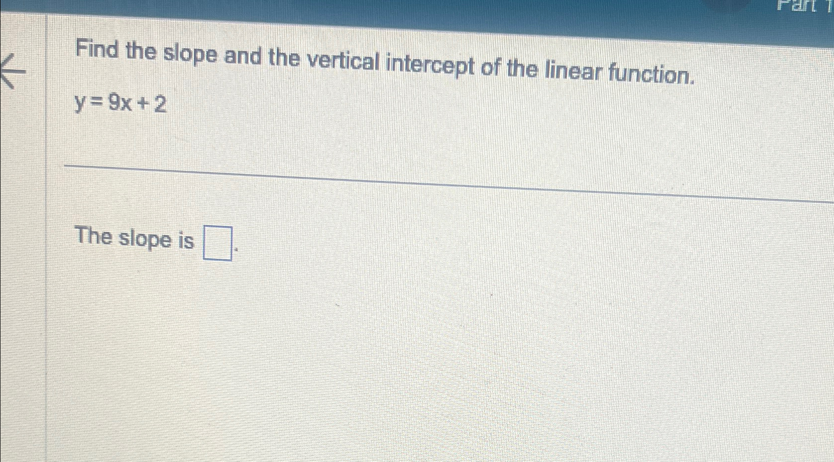 Solved Find the slope and the vertical intercept of the | Chegg.com