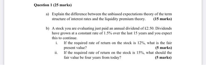 Solved Question 1 (25 marks) a) Explain the difference | Chegg.com