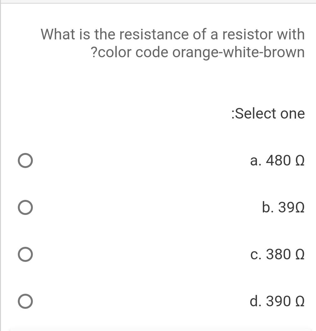 Solved What is the resistance of a resistor with ?color code | Chegg.com