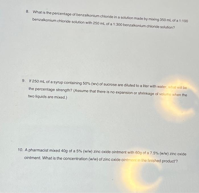 Solved 1 400 G Of 20 200 G Of 50 And 300 G Of 30 Chegg Com   Image