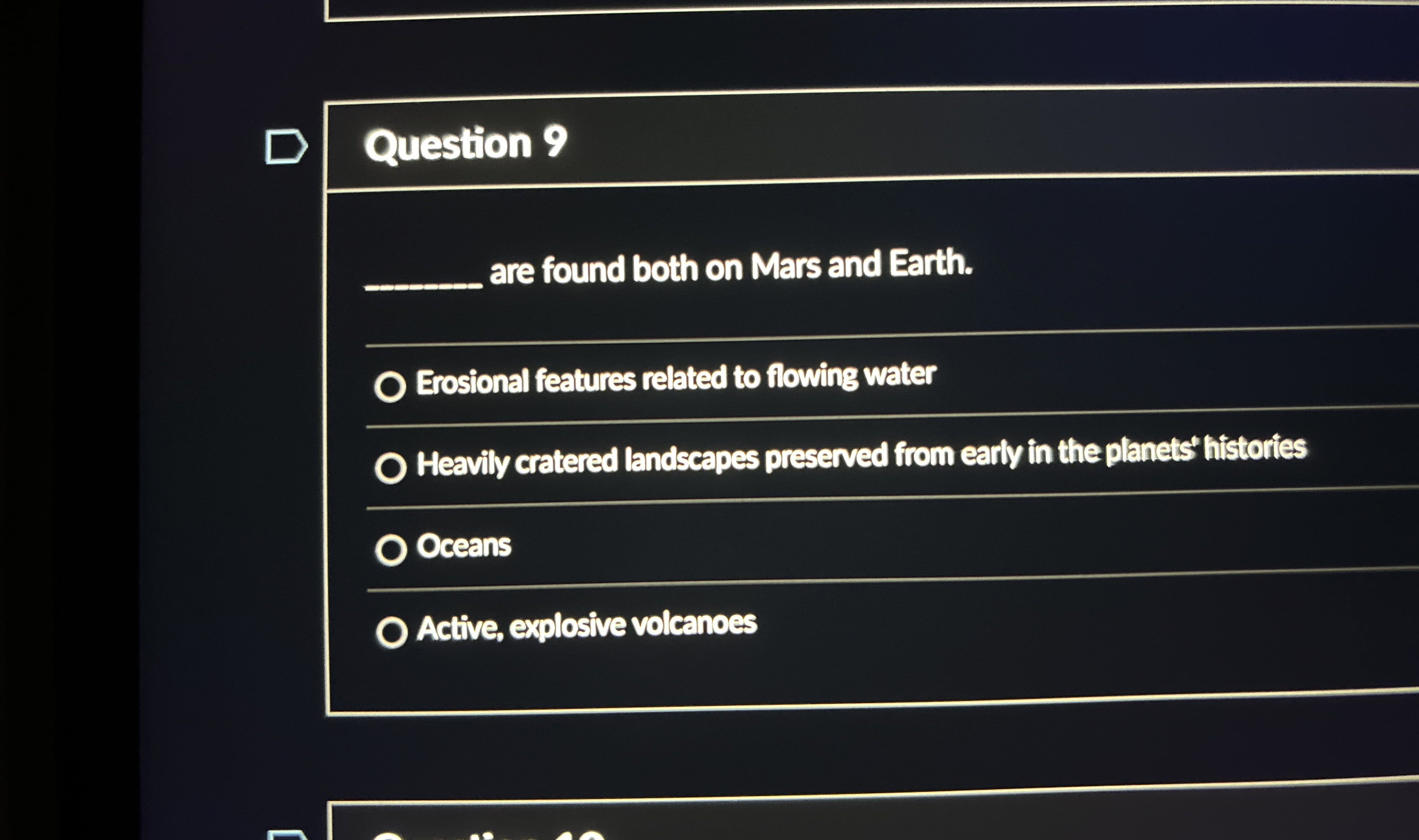 Solved Question 9 are found both on Mars and | Chegg.com