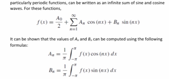 Solved Write A Function With Header An Bn Myfourierc Chegg Com