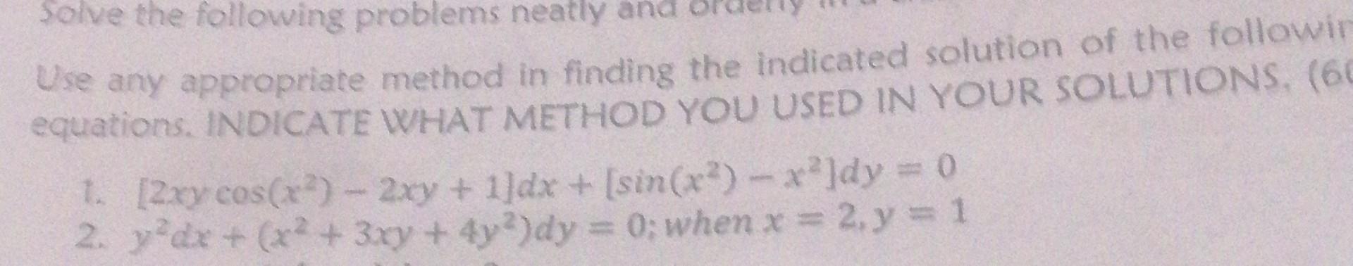 Solved Solve the following problems neatly and Use any | Chegg.com