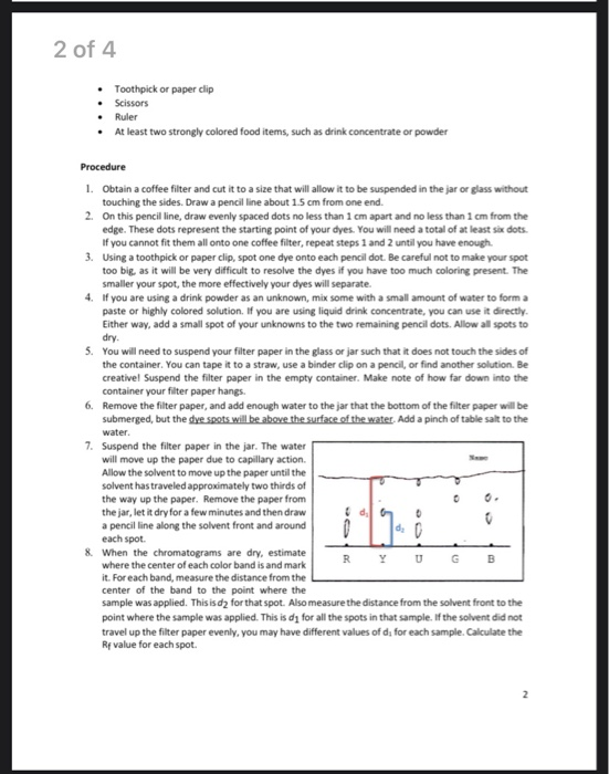 Chem 131l Principles Of Chemistry 1 Laboratory Paper Chegg