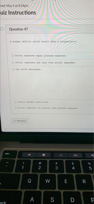 Solved ted: May 4 at 8:54pm uiz Instructions Question 47 A | Chegg.com