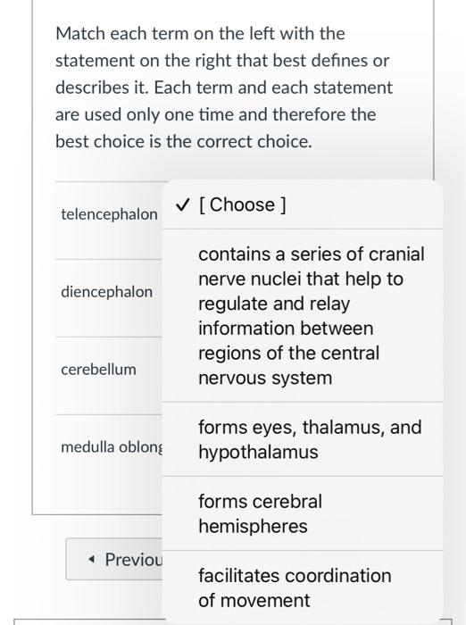 Solved Match each term on the left with the statement on the | Chegg.com