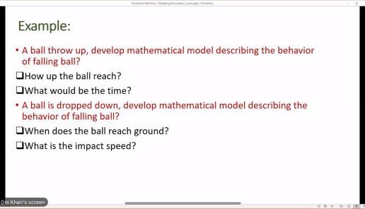 Solved Example: • A ball throw up, develop mathematical | Chegg.com