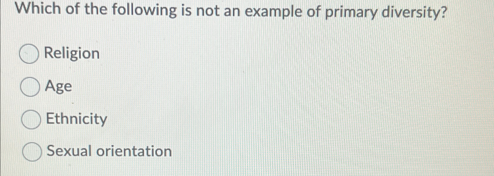 Solved Which of the following is not an example of primary | Chegg.com