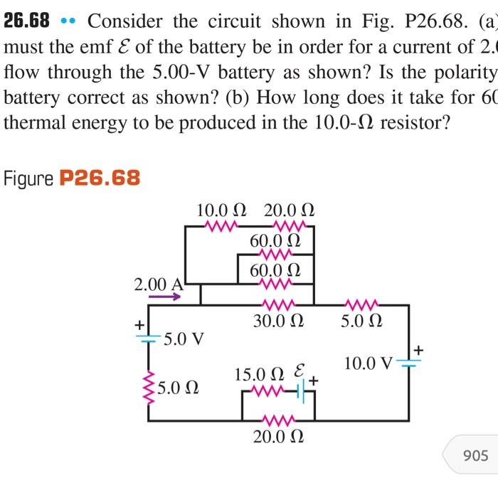 Solved 26.68 Consider The Circuit Shown In Fig. P26.68. (a) | Chegg.com