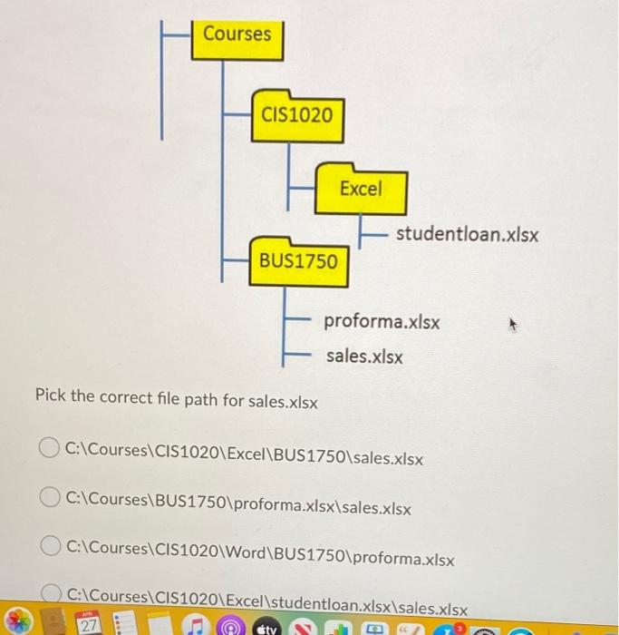 Solved Courses CIS1020 Excel studentloan.xlsx BUS1750 | Chegg.com