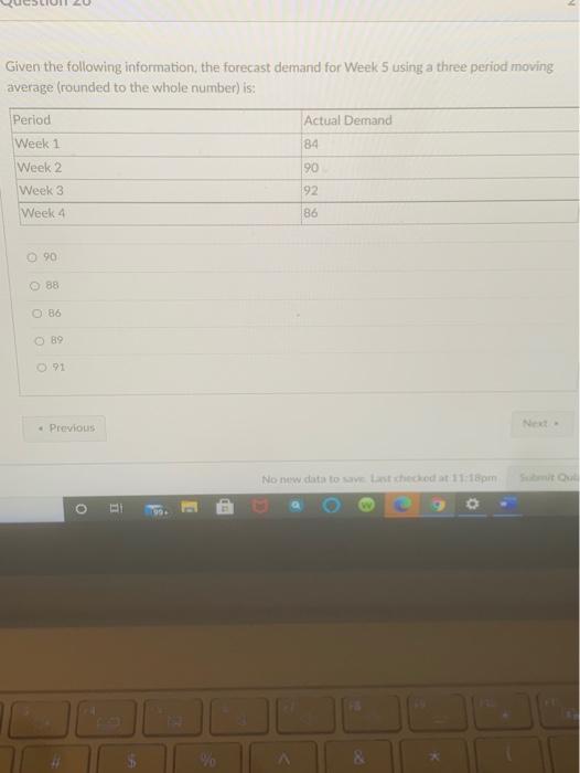 Solved Question 25 2 pts Given the following information, | Chegg.com