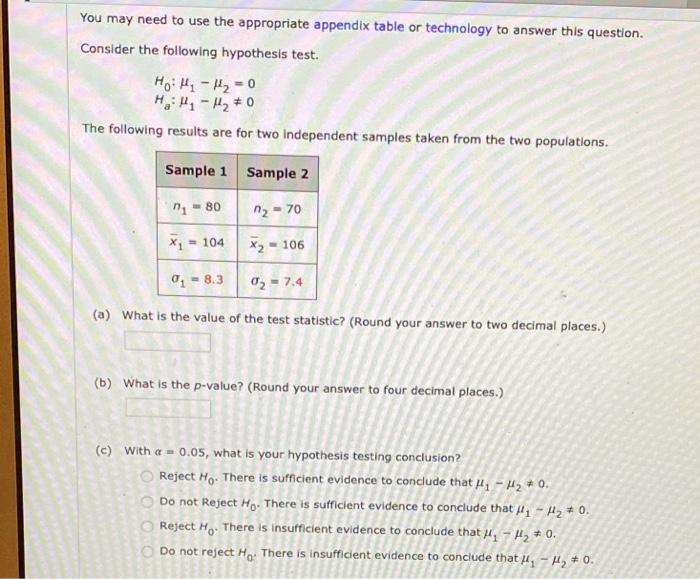 Solved You may need to use the appropriate appendix table or | Chegg.com
