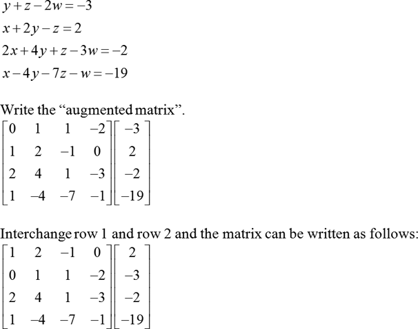 Definition Of Gauss Jordan Elimination Method Chegg Com