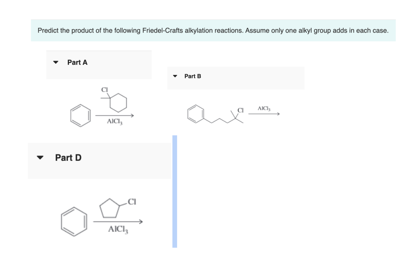 Solved Predict the product of the following Friedel-Crafts | Chegg.com