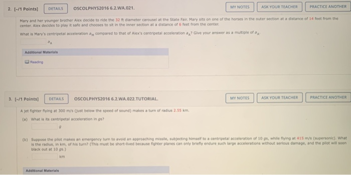 Solved Details 2 [ 1 Points] Oscolphys2016 6 2 Wa 021 My