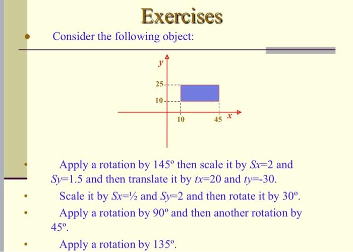 Solved Exercises Consider the following object: y 25-1 10 10 | Chegg.com