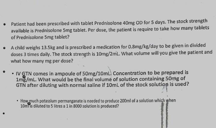 40mg of prednisolone