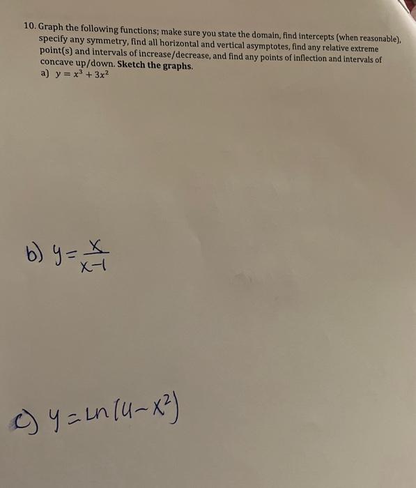 Solved Y′ 2π If Y 1−cos X Cos X M Y Tan−1 E4x Find The