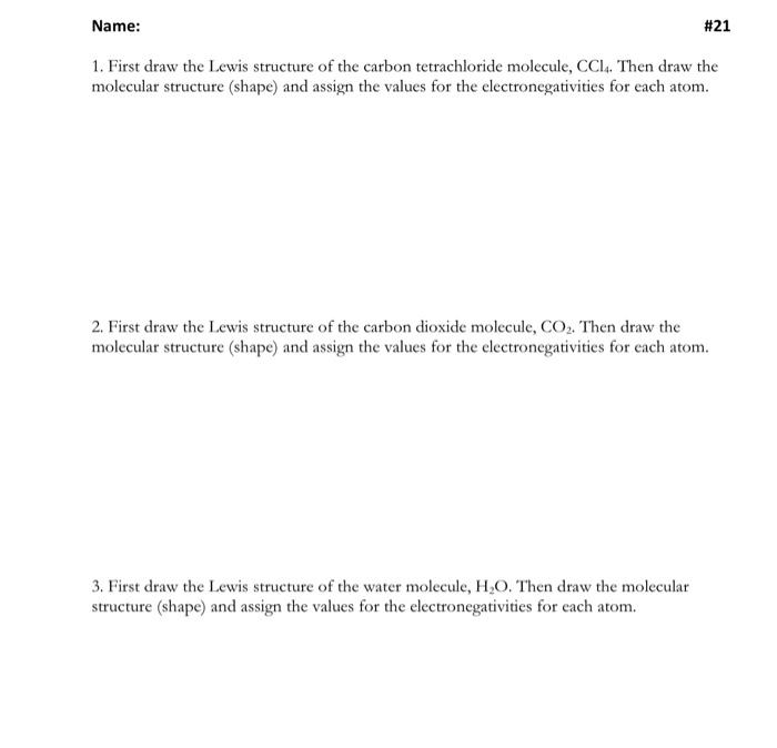 Solved 1. First draw the Lewis structure of the carbon | Chegg.com