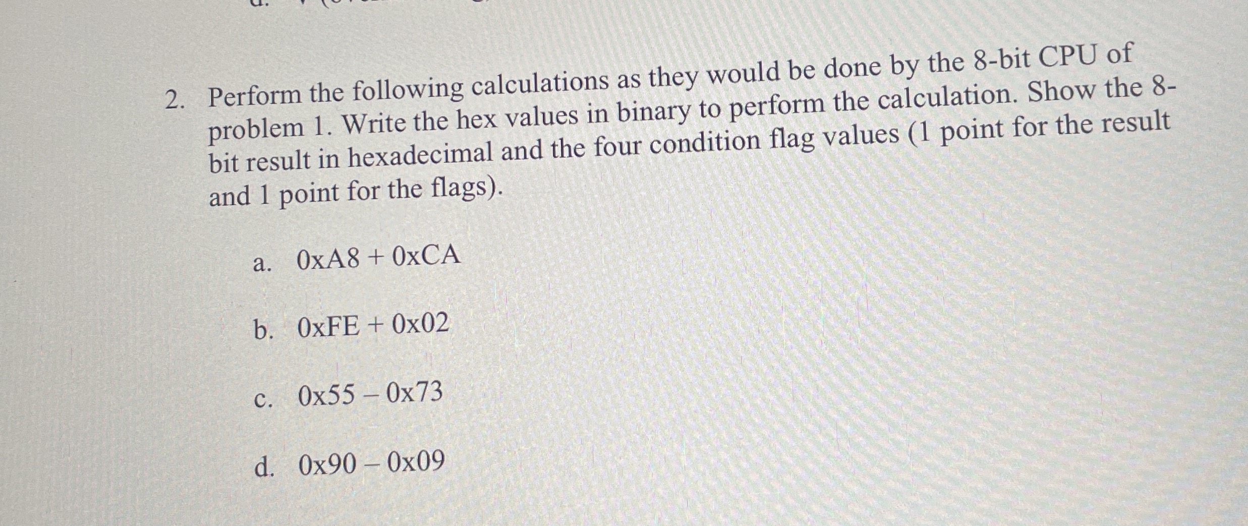 Solved Perform the following calculations as they would be | Chegg.com