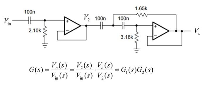 Solved 1 This Is A 3rd Order High Pass Filter Combining 1st