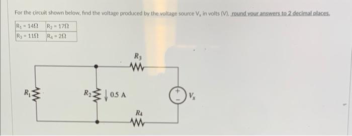 Solved For The Circuit Shown Below, Find The Voltage | Chegg.com