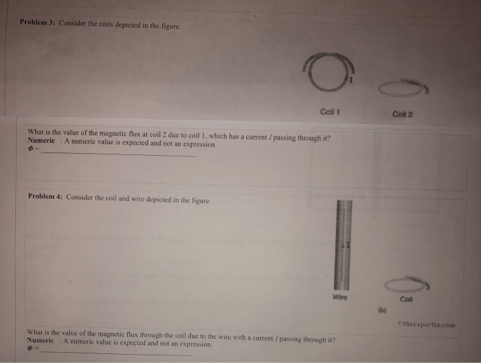 Solved Problem 3 Consider the coils depicted in the figure.